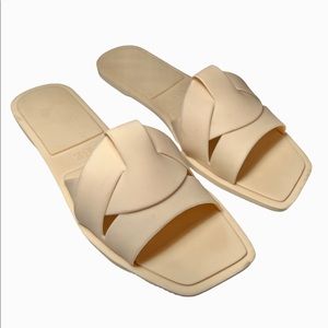 Zara Slide Sandals w/ crossover rubberized straps